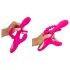SMILE - drievoudige vibrator met tong (roze)