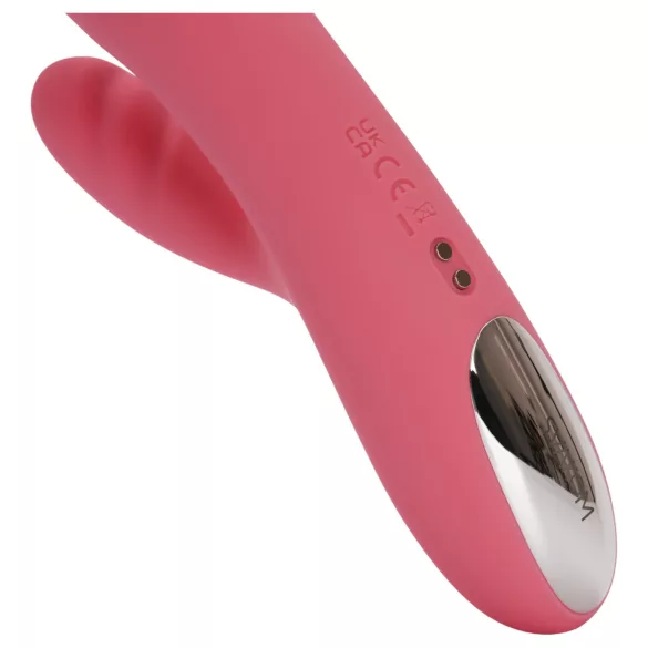 Svakom Avery - oplaadbare rabbit vibrator met stootfunctie - siliconen - roze