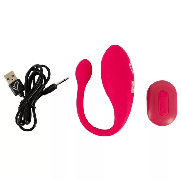 Beau Coeur Koral - vibrerend ei met afstandsbediening (roze)