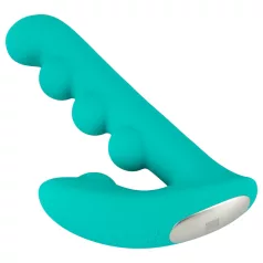   Beau Coeur Sylora - vibrator met parels en dubbele stimulatie - groen