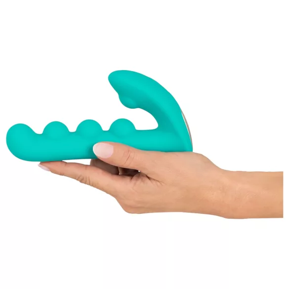 Beau Coeur Sylora - parelversierde 2-in-1 vibrator (groen)