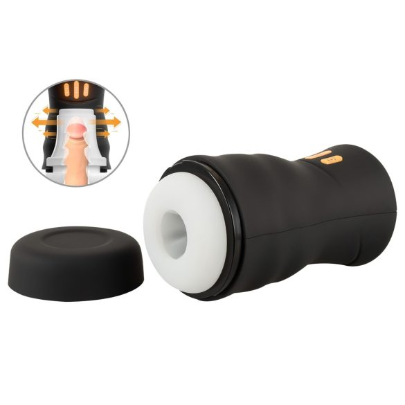 You2Toys Gyro - draaiende, vibrerende masturbator (zwart)