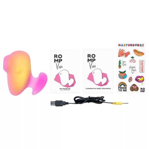 ROMP Kiss - luchtdruk clitorisstimulator (roze)