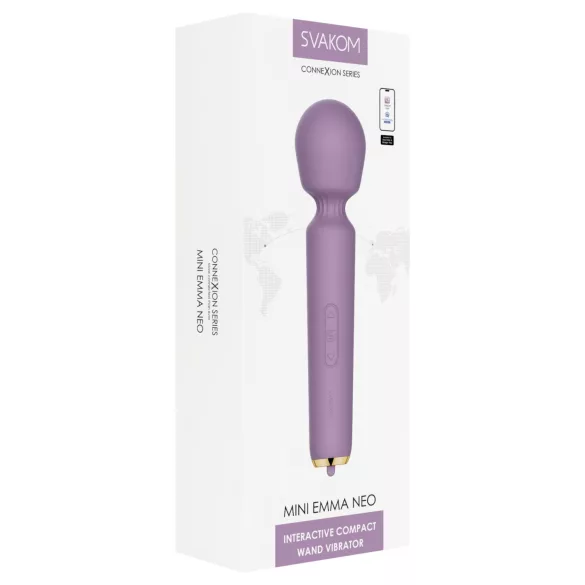 Svakom Mini Emma Neo - App‑gestuurde massager‑vibrator (paars)