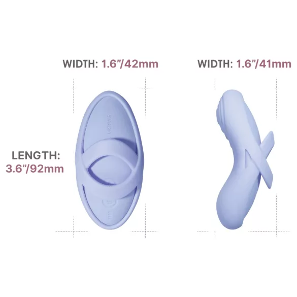 Svakom Echo 2 - vinger vibrator - bluetooth - siliconen - blauw