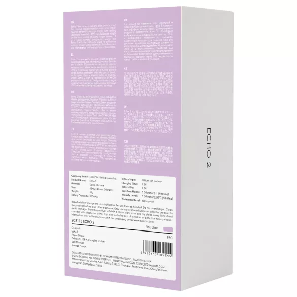 Svakom Echo 2 - vinger vibrator - oplaadbaar - siliconen - roze