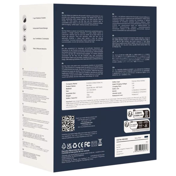 Svakom Iker Neo - interactieve, pulserende anaal vibrator (blauw)