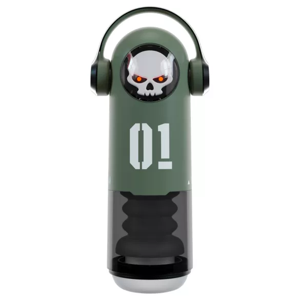 Rebel Skull - stotende en vibrerende masturbator (groen)
