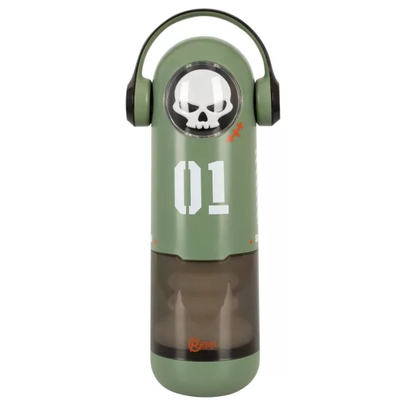Rebel Skull - stotende en vibrerende masturbator (groen)