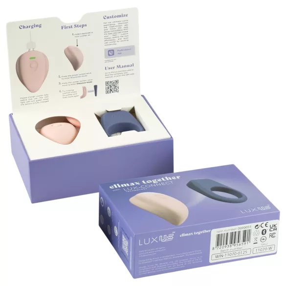 LUXUS Climax Together by Kiiroo - magnetische, app-gestuurde koppelvibrator-set