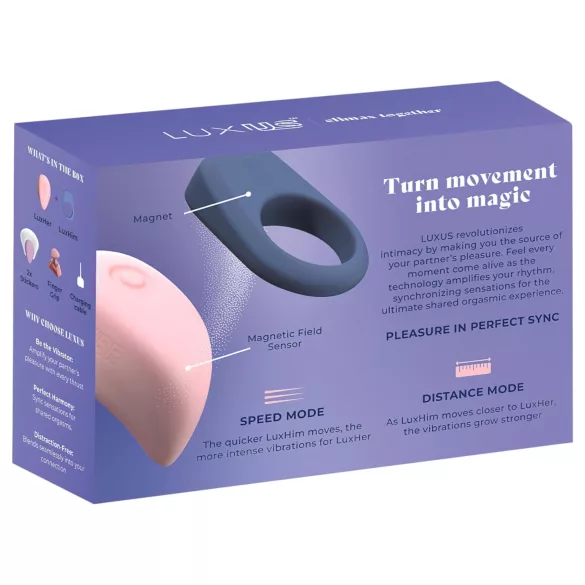 LUXUS Climax Together by Kiiroo - magnetische, app-gestuurde koppelvibrator-set