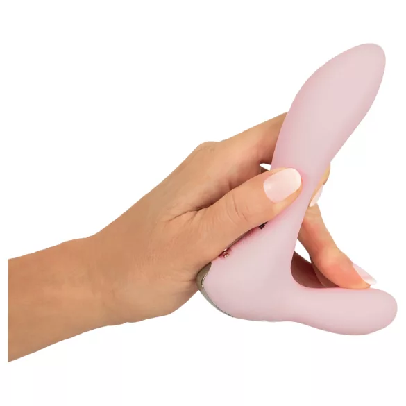 Beau Coeur Cerya - mini vibrator met clitorisstimulator (lichtroze)