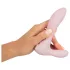 Beau Coeur Cerya - mini vibrator met clitorisstimulator (lichtroze)