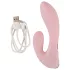 Beau Coeur Cerya - mini vibrator met clitorisstimulator (lichtroze)