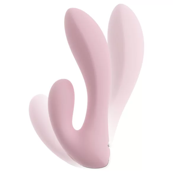 Beau Coeur Cerya - mini vibrator met clitorisstimulator (lichtroze)