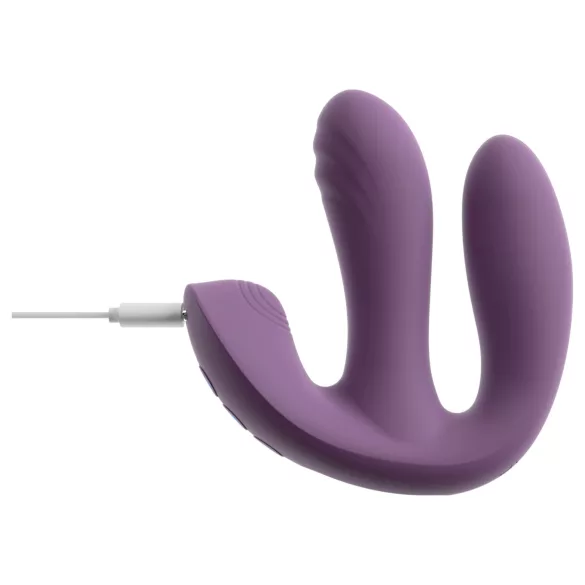 Beau Coeur Mireva - vibrator met drie armen - afstandsbediening - paars