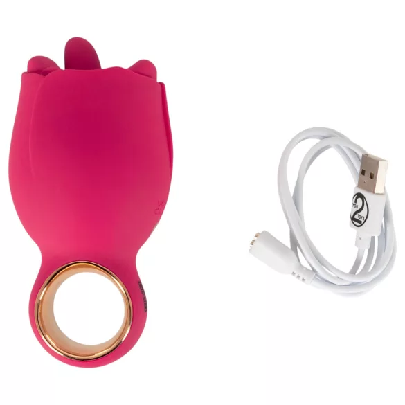 You2Toys Oral Fun - tongvormige clitorisstimulator (roze)