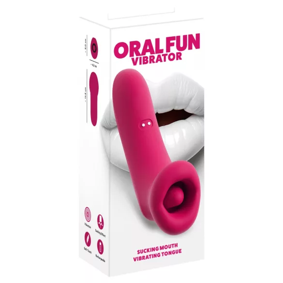 You2Toys Oral Fun - zuig- en likstimulator voor de clitoris (roze)