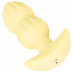 Cuties Mini - anaal vibrator plug - geribbeld - geel