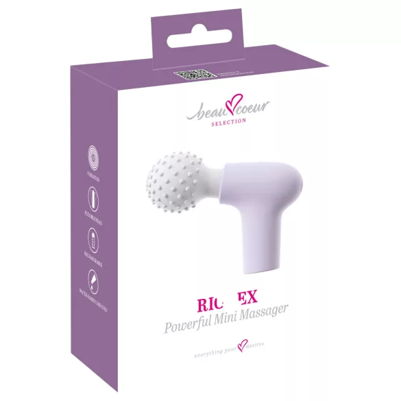 Beau Coeur Rionex - mini vibrator - massagefunctie - paars