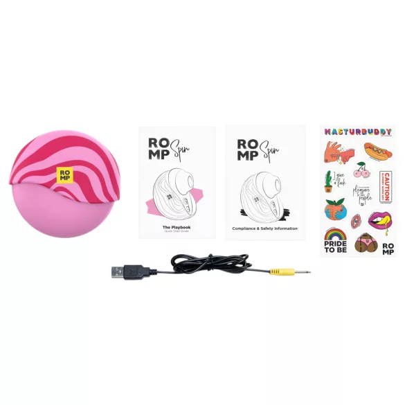 ROMP Spin - luchtdruk clitorisstimulator (roze)