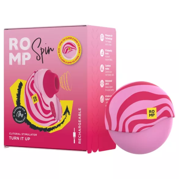 ROMP Spin - luchtdruk clitorisstimulator (roze)