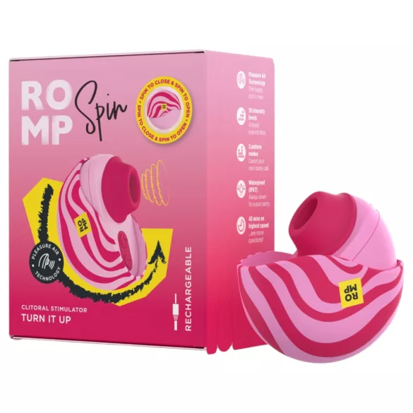 ROMP Spin - luchtdruk clitorisstimulator (roze)