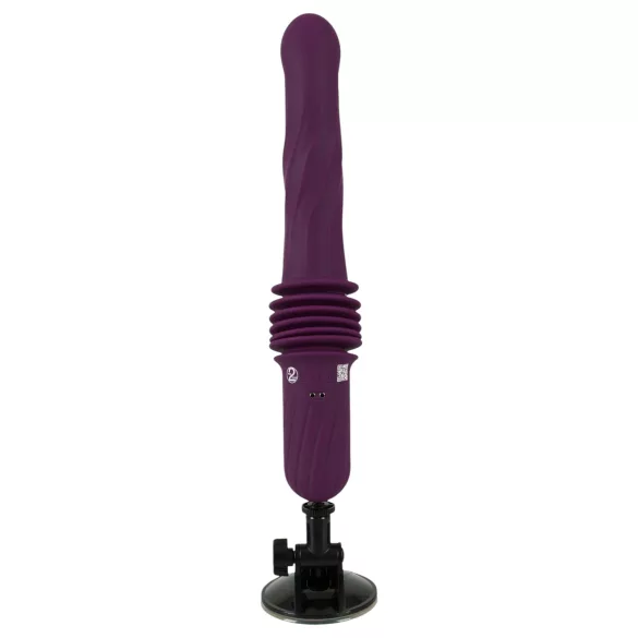 You2Toys - op afstand bestuurbare verwarmde stotende vibrator (paars)