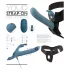 You2Toys - 3-delige opzetbare konijnen-duw vibrator met afstandsbediening (blauw)