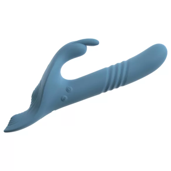 You2Toys - 3-delige opzetbare konijnen-duw vibrator met afstandsbediening (blauw)