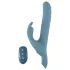 You2Toys - 3-delige opzetbare konijnen-duw vibrator met afstandsbediening (blauw)