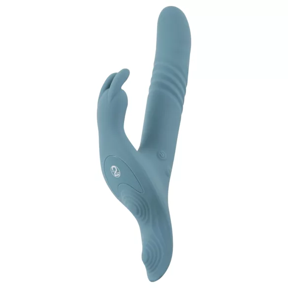 You2Toys - 3-delige opzetbare konijnen-duw vibrator met afstandsbediening (blauw)