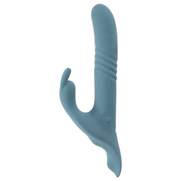You2Toys - 3-delige opzetbare konijnen-duw vibrator met afstandsbediening (blauw)