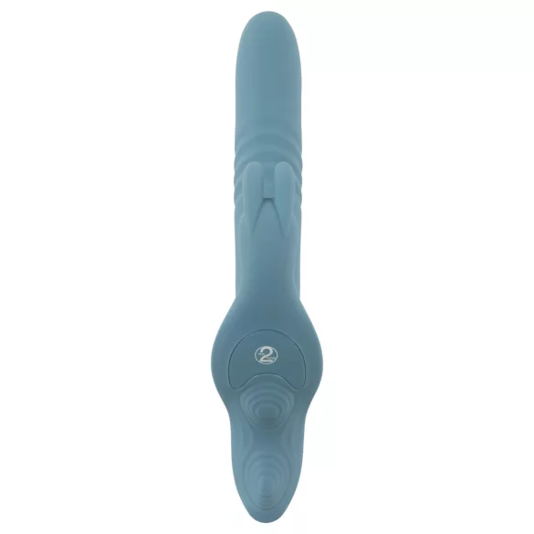 You2Toys - 3-delige opzetbare konijnen-duw vibrator met afstandsbediening (blauw)