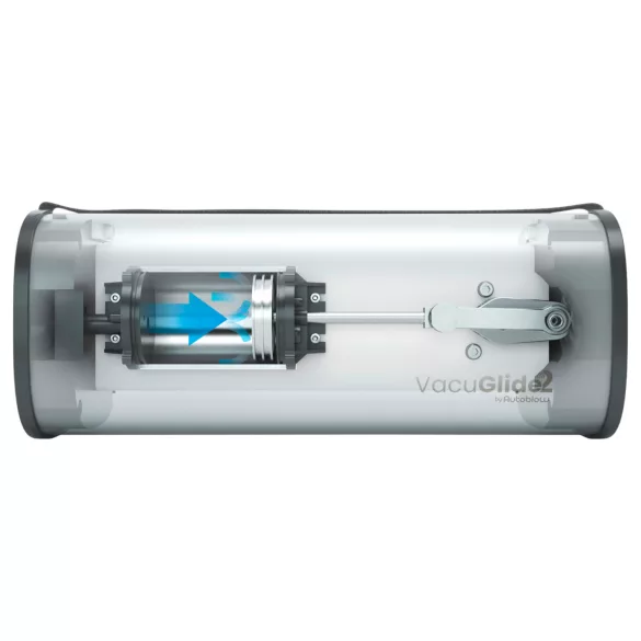 VacuGlide 2 - automatische, netvoeding mannelijke luxe masturbator (zilver)