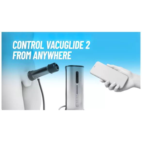 VacuGlide 2 - automatische, netvoeding mannelijke luxe masturbator (zilver)