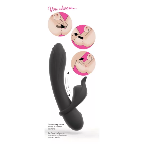 Couple Choice - penisring en G-spot vibrator - grijs