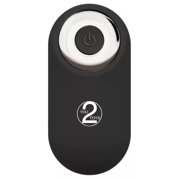 You2Toys - afstandsbedienbare dubbele opzetvibrator (zwart)