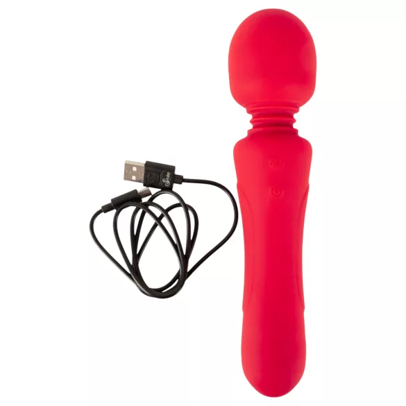 Sweet Smile - oplaadbare, waterdichte wandvibrator (rood)