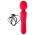 Sweet Smile - oplaadbare, waterdichte wandvibrator (rood)