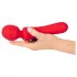 Sweet Smile - oplaadbare, waterdichte wandvibrator (rood)