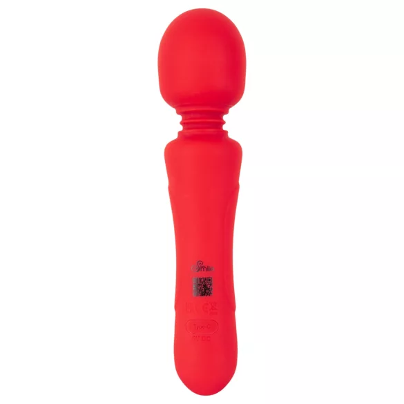 Sweet Smile - oplaadbare, waterdichte wandvibrator (rood)