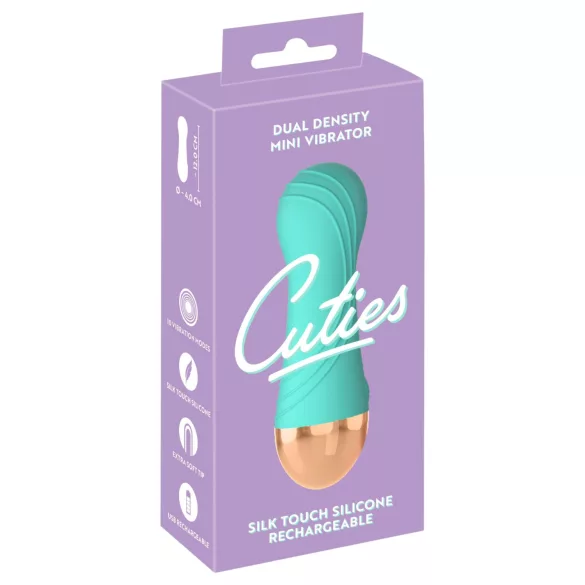 Cuties - oplaadbare, waterdichte mini vibrator (groen)