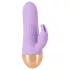 Cuties - oplaadbare, waterdichte mini vibrator met clitorisstimulatie‑arm (paars)