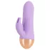 Cuties - oplaadbare, waterdichte mini vibrator met clitorisstimulatie‑arm (paars)