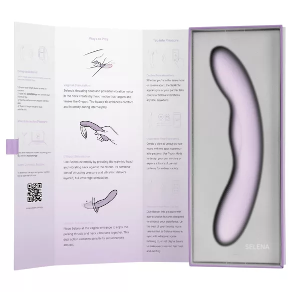 Svakom Selena - verwarmende, stotende G-spot vibrator (paars)
