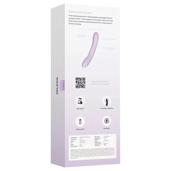 Svakom Selena - verwarmende, stotende G-spot vibrator (paars)