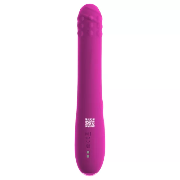 Sweet Smile - duwende, roterende vibrator met clitorishendel (roze)