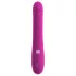 Sweet Smile - duwende, roterende vibrator met clitorishendel (roze)
