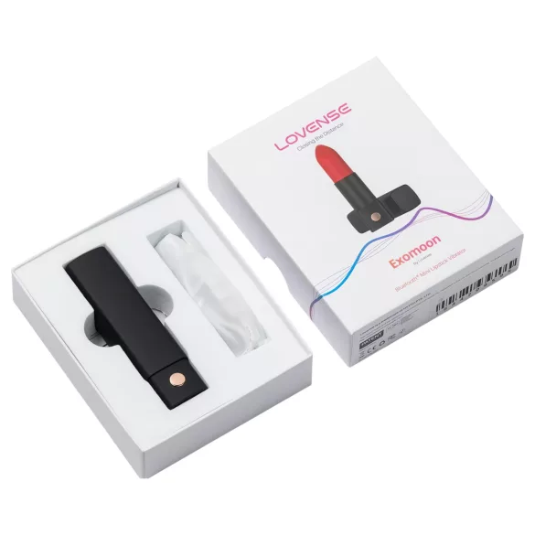 Lovense Exomoon - mini vibrator in lippenstiftvorm (zwart)